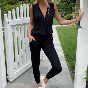 NWOT six fifty black jumpsuit small